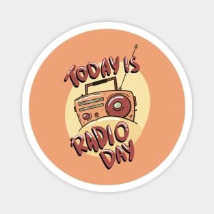 Radio day Magnet